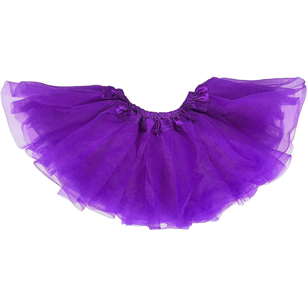 Dancina Tutu for Girls School Performance Tulle Skirt 2-7 Years Purple