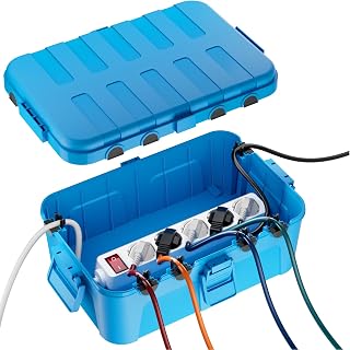 RESTMO große Kabelbox wasserdicht, Elektrokasten für Verlängerungskabel