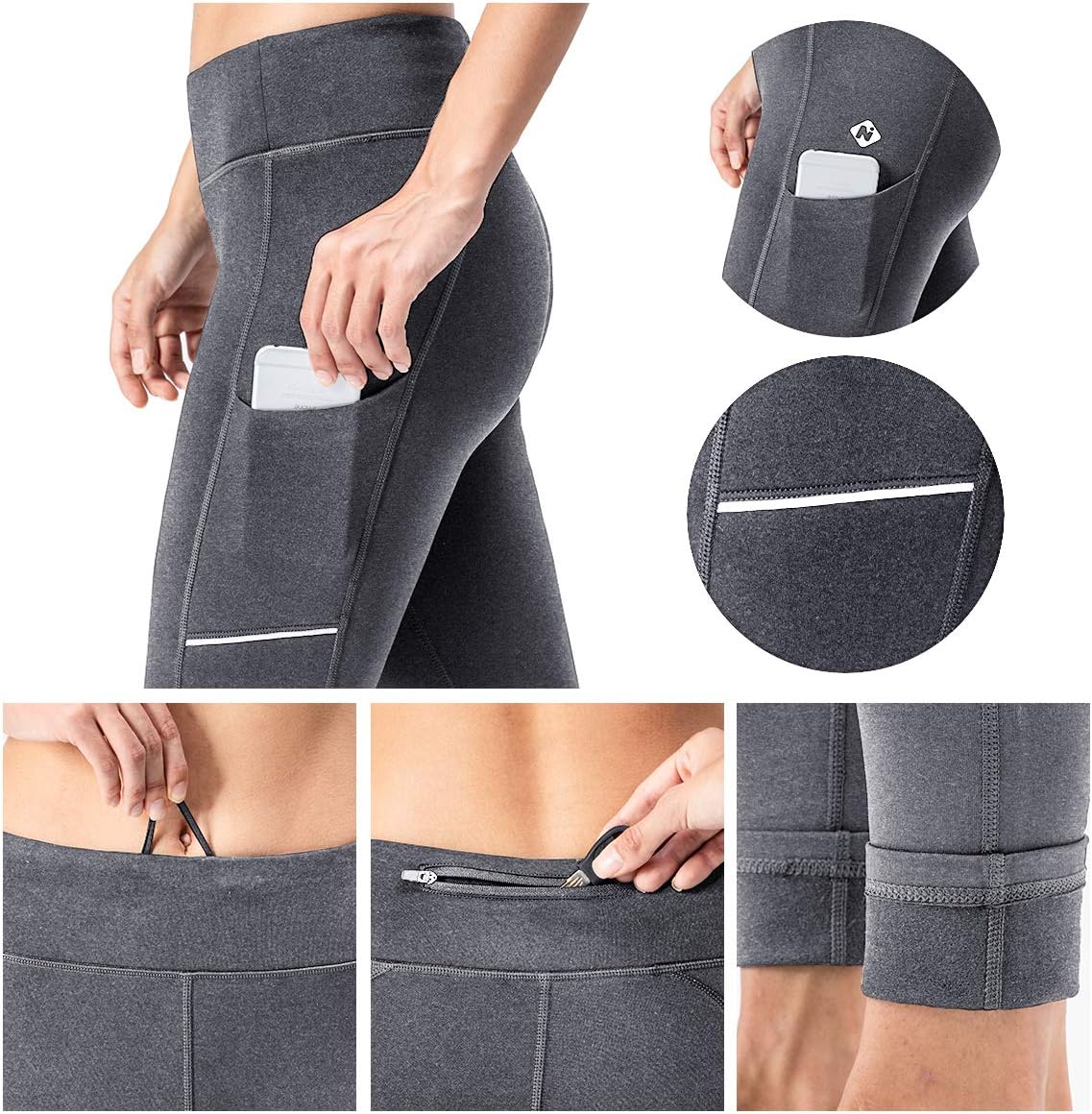 Fleece Lined Leggings Winter Warm Yoga 