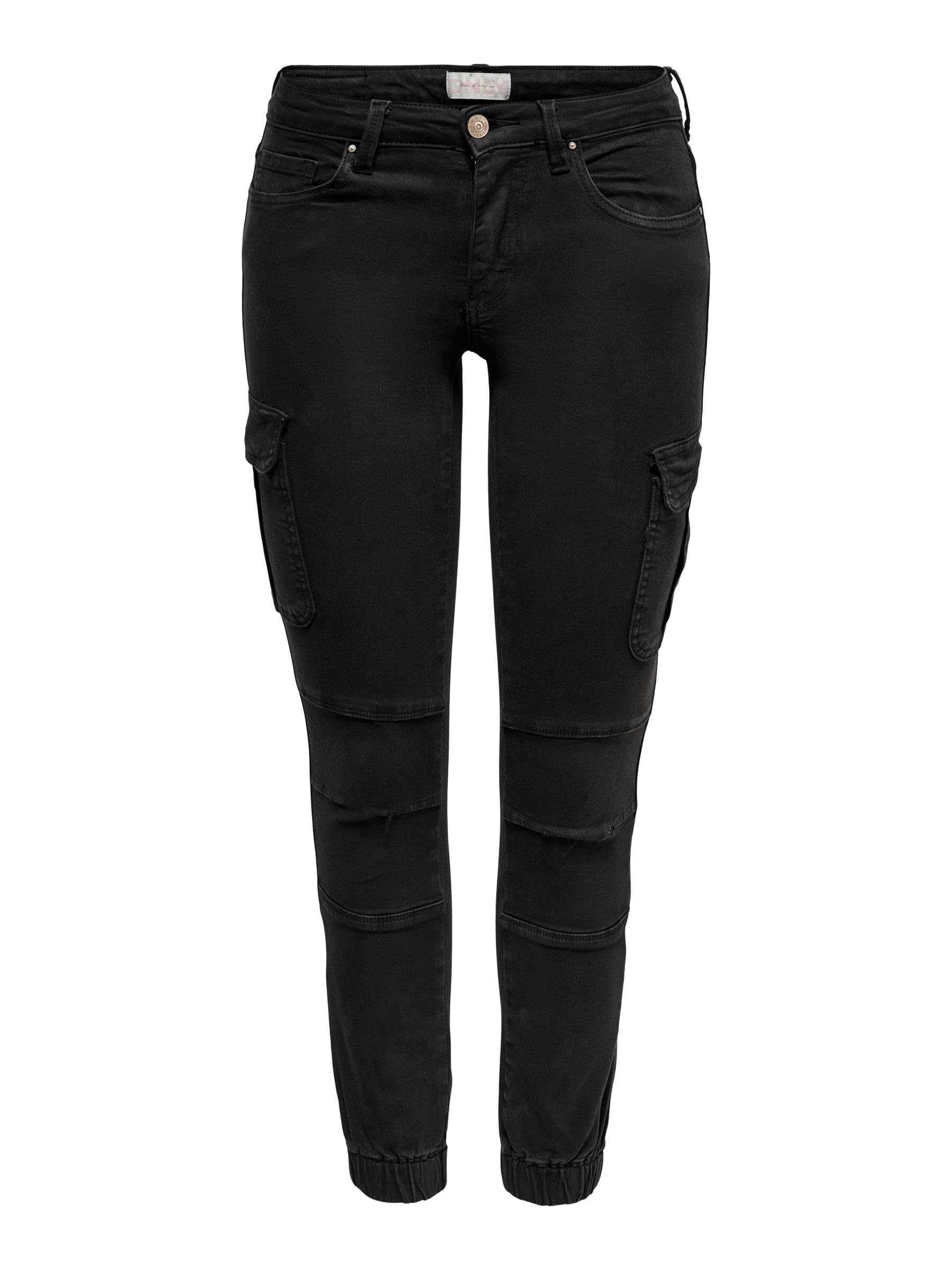 Only Missouri Reg Ank Life Cargo Donna Pantaloni Modello Cargo Nero W31L30-image