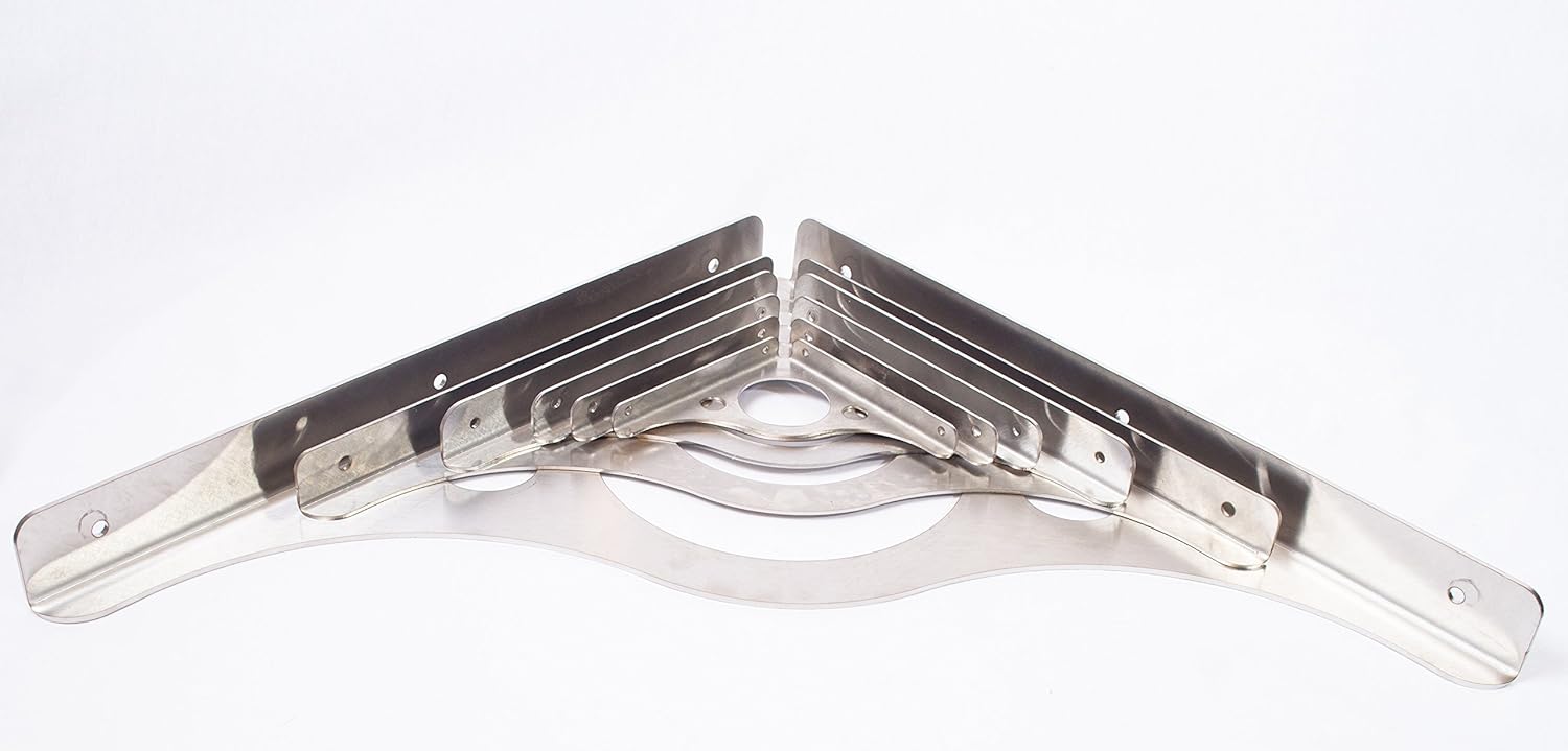 APEX Stainless Steel Shelf Bracket (16 inch Bracket)