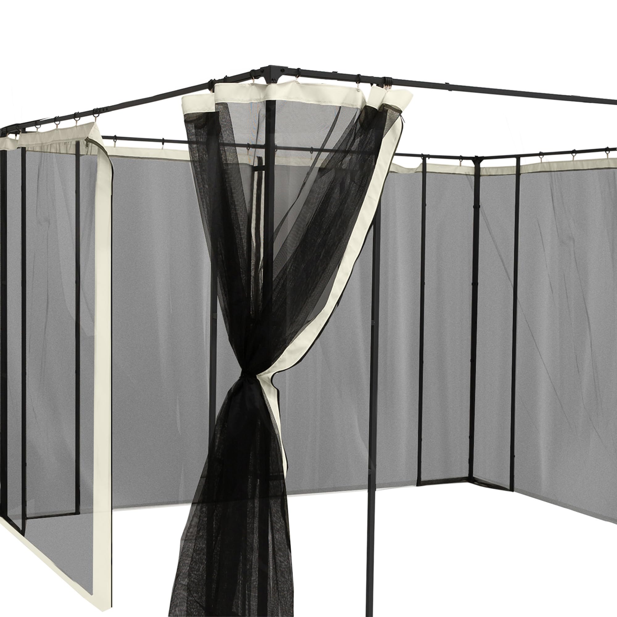 TOOLPORT Moskitonetz Für Gartenpavillon Rendezvous Deluxe 3x4 M