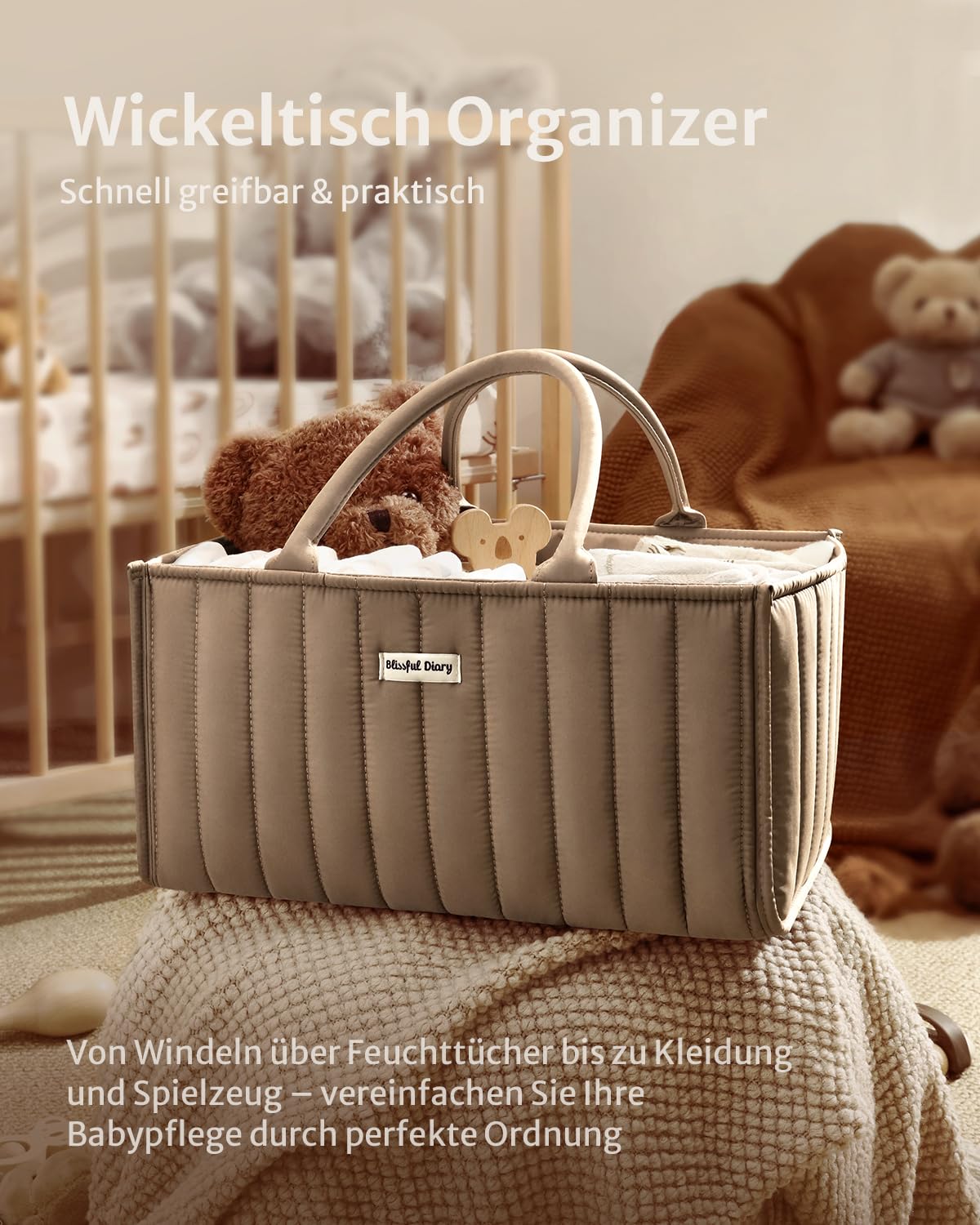 Blissful Diary Nappy Caddy Organiser - Image 4