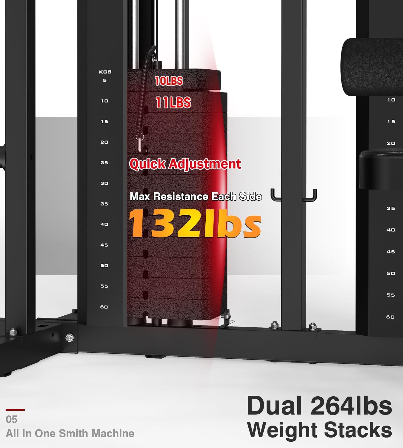 Multi-Grip Pull-Up Station with 400lbs Max Capacity