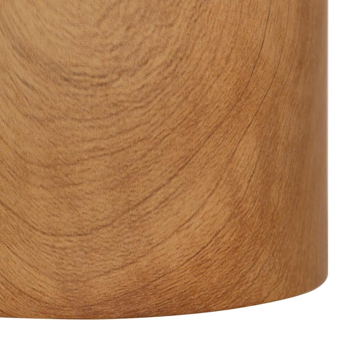 Atmosphera Créateur d'intérieur - Lot de 2 Cache-Pots Effet Bois SOA 14cm Naturel