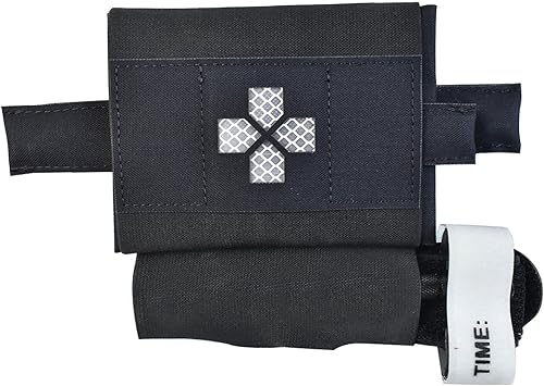 Hdlsina Cinturón táctico IFAK Micro Med Kit médico bolsa primeros auxilios micro trauma kit militar con rotación del torniquete de varilla de metal