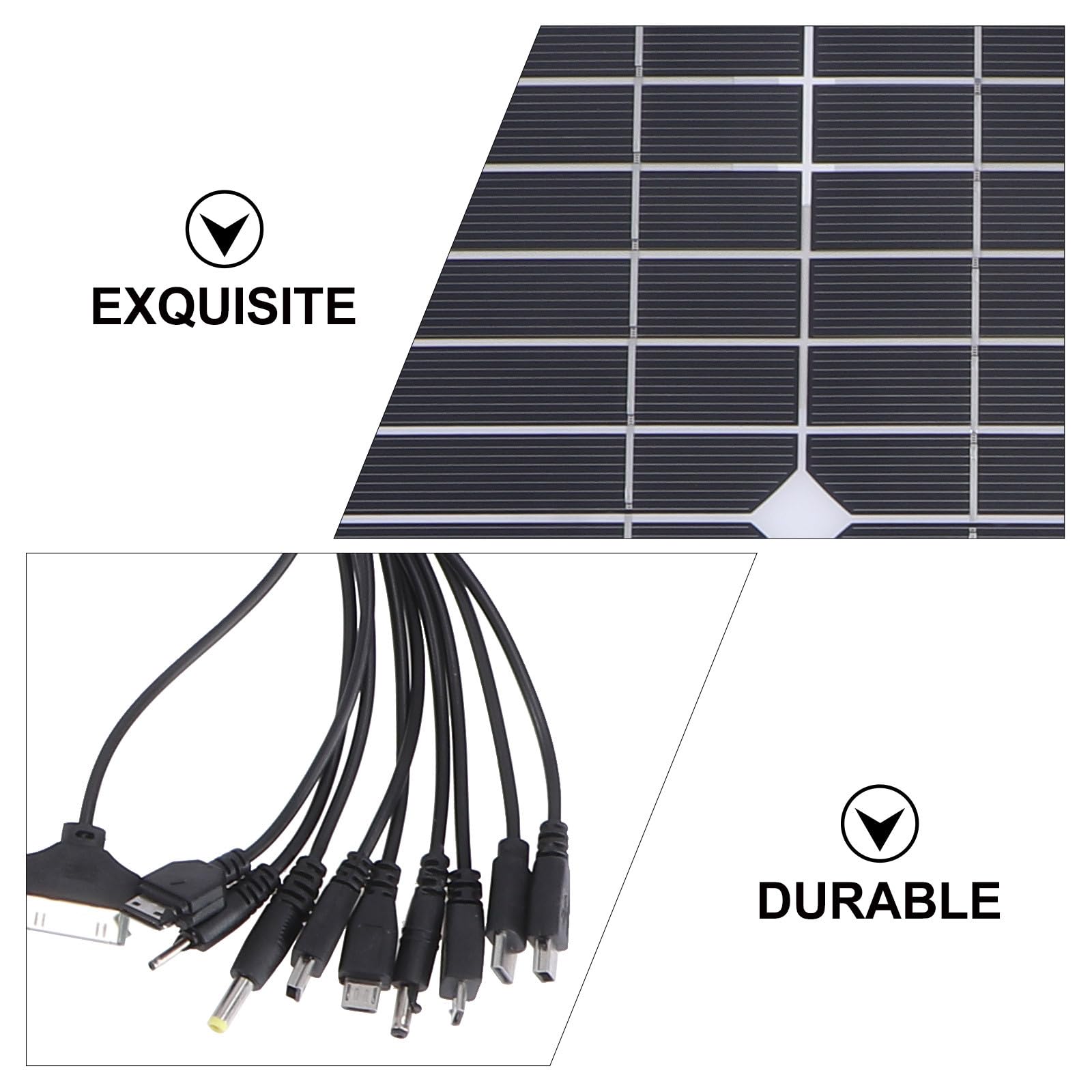 Tofficu Pannello Solare Monocristallino 200W Kit 12V per Batteria Auto e Camper, Piastra a Celle Solari Esterna Leggera ad Alta Efficienza per Energia Solare di Emergenza e Uso Portatile