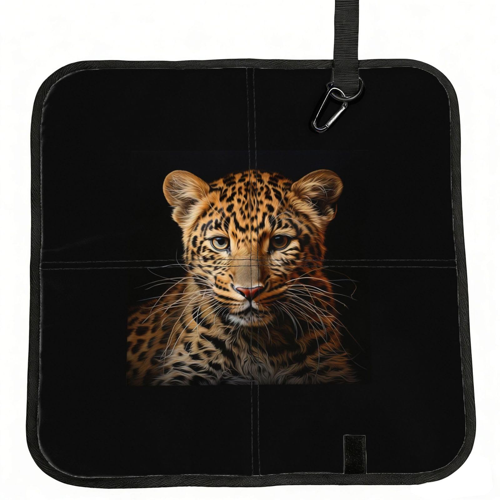 AYYQWE Leopard Print Print Foldable Seat Cushion Portable Chair Pad Office Commuting Picnic Camping Outdoor