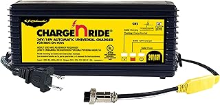 Schumacher Electric Charge 'n Ride Universal Battery Charger and Maintainer for Ride-on Toys, CR2, 2-in-1, Fully Automatic, 1.5 Amps, 16 Volt, 24 Volt, Includes XLR Connector Komex Assembly