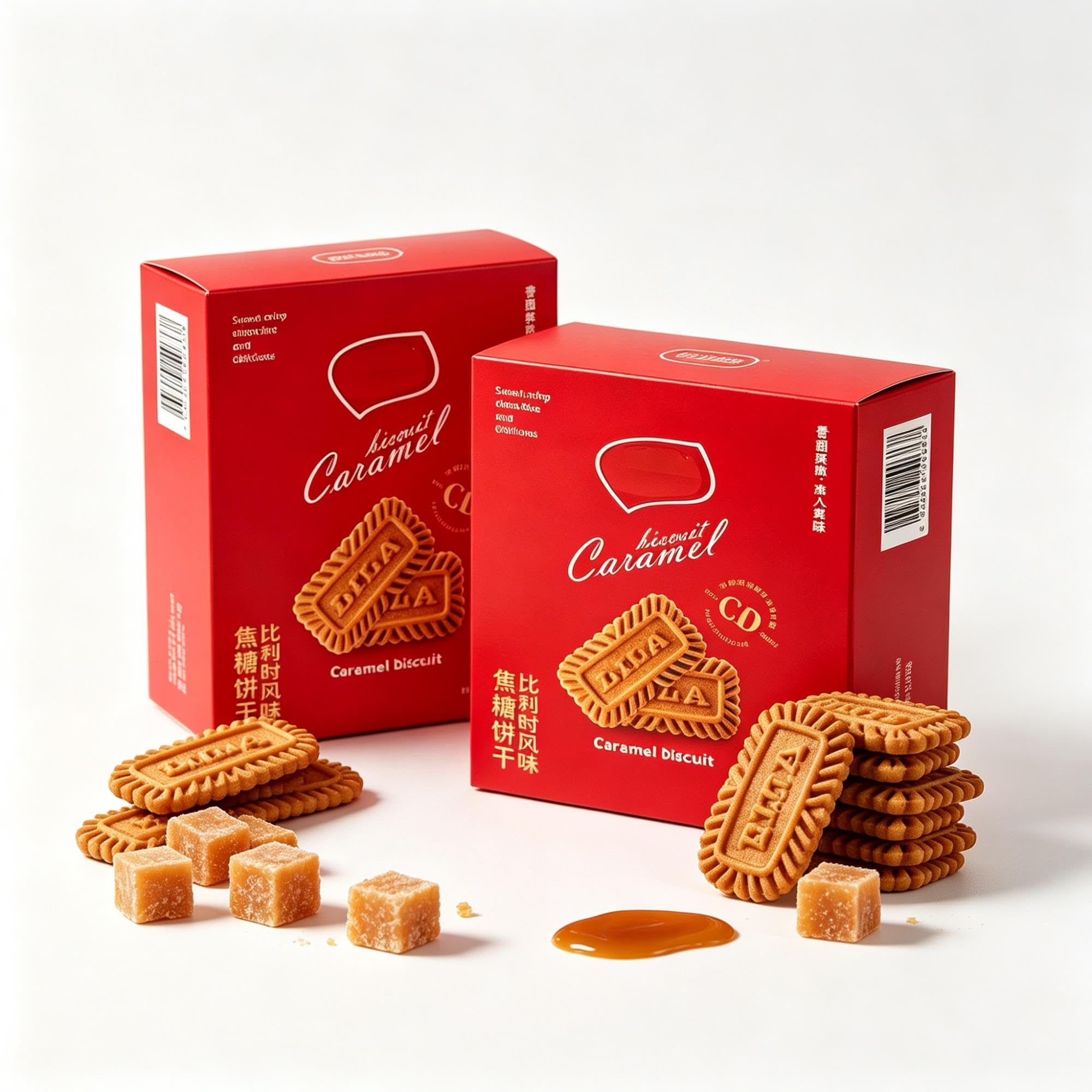 Galletas De Caramelo, Snack Dulce Crujiente 108g