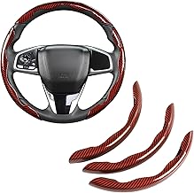 Sponsored You’re seeing this ad based on the product’s relevance to your search query.Learn more about this advertisement GIANT PANDA Carbon Fiber Pattern 3 Piece Steering Wheel Cover - Universal Fit for Round and D Shaped Steering Wheels Anti Slip Red