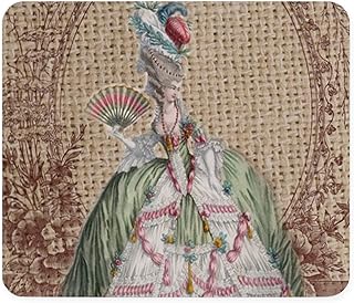 CafePress Vintage Marie Antoinette Paris Fashion Floral Mous Non-Slip Rubber Gaming Mousepad