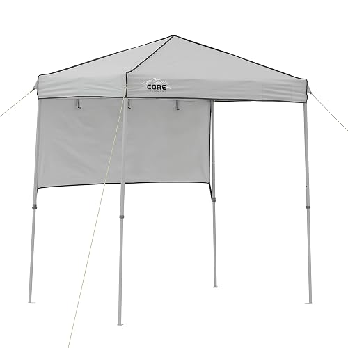 Core Instant Straight Leg Canopy Tent with Adjustable Sun Wall,