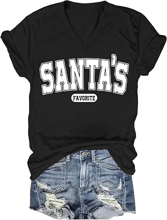 Christmas Shirt Christmas Shirts for Women Santa Tshirt Funny Tshirts Men Vintage Santa Cute Nurse Graphic Tees