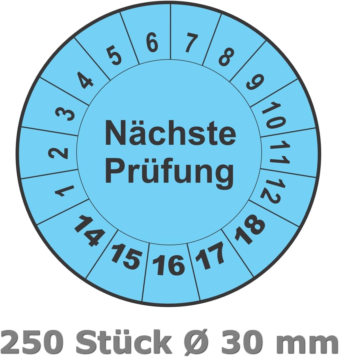 Jahresprüfplakette 2026, Vinylfolie, selbstklebend, Prüfaufkleber, Jahresplakette für das Jahr 2026 (30 mm , Violett, 500 Jahresprüfplakette 2026, Vinylfolie, selbstklebend, Prüfaufkleber, Jahresplakette für das Jahr 2026 (30 mm , Violett, 500