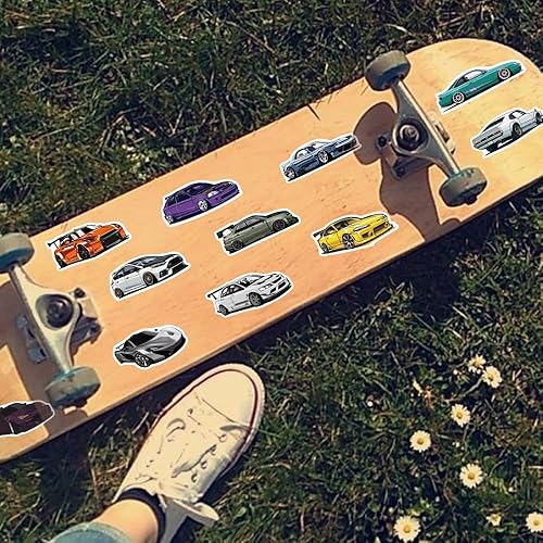 Miniatura 3 de JDM - Calcomanías de auto de carreras para botellas de agua, laptop, motocicleta, guitarra, patineta, grafiti, para niños, adolescentes, niñas,