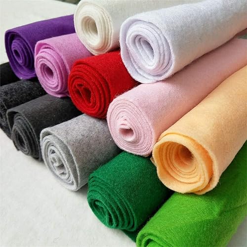 MUGgYz 36 x 36 pulgadas (elige tu color dándonos un mensaje), tela de fieltro suave no tejida, hoja de tela de fieltro retazos DIY costura muñecas