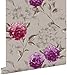 Produktbild Esta Home Tapete Hortensien Taupe und Aubergineviolett 53 cm x 10.05 m