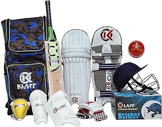 Klapp Champion Cricket Kit, Cricket Set with Leather Ball (‎Boys)