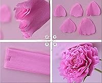 Vista 6 de 35 x 21 pulgadas de papel crepé para envolver floristerías para manualidades, fiestas, cumpleaños, decoración colgante, paquete de 10 (10 colores)