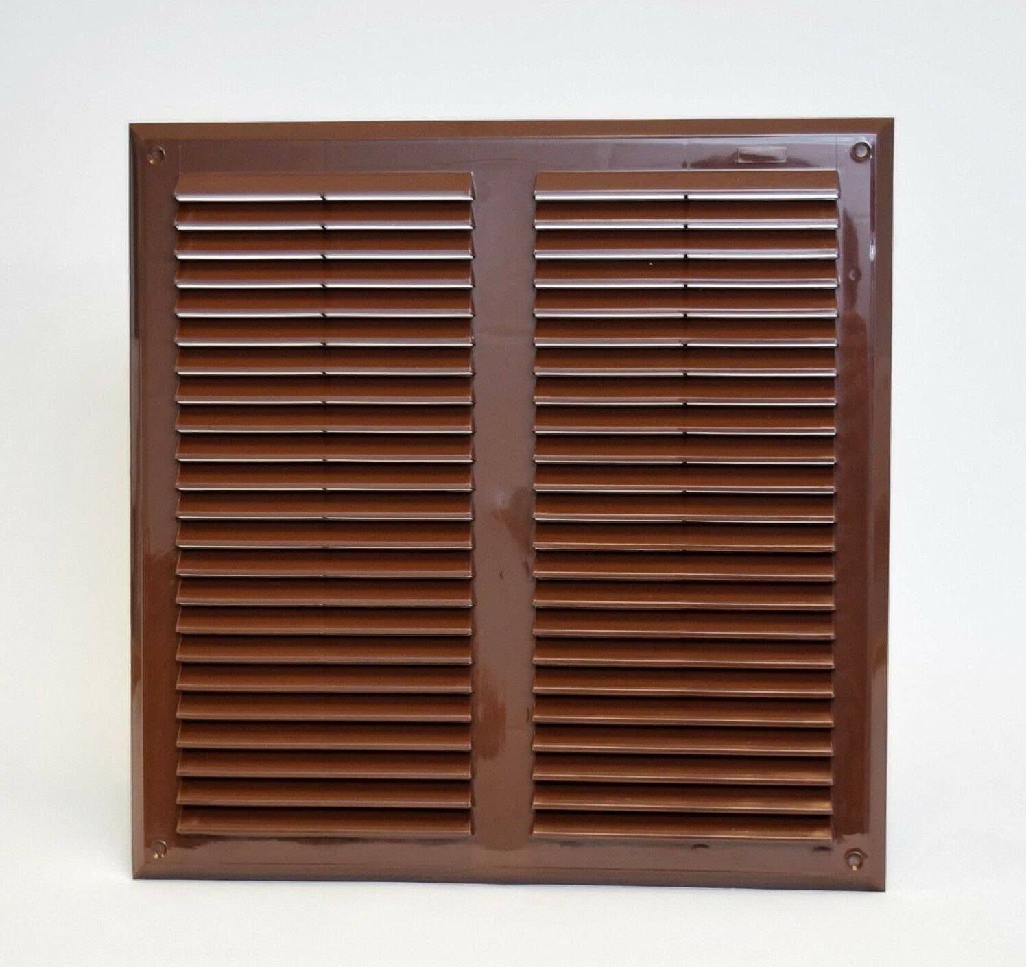 Prostko Ltd Brown Air Vent Grille 14" X 14" / 350Mm X 350Mm Duct Ventilation Cover Louvre