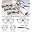 Reading Glasses for Men 4-Pack Stylish Computer Readers with Spring Hinges, Anti Glare/Eye Strain Filter UV Ray Blue Light Blocking Two-Tone Reader Eyeglasses,+1.25 Magnification Strength