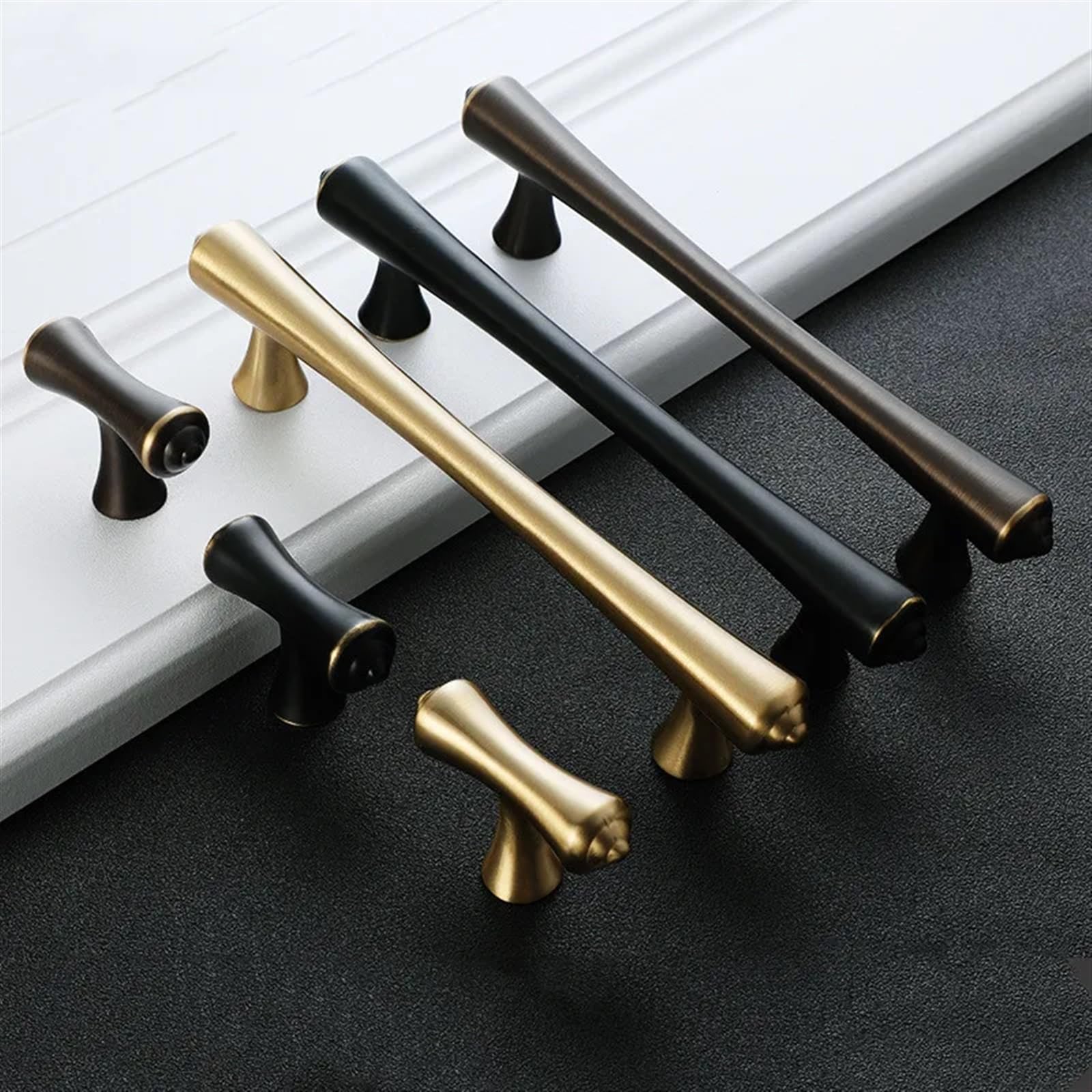 Poignée de porte en cuivre pur contre la décoloration des boutons de meuble