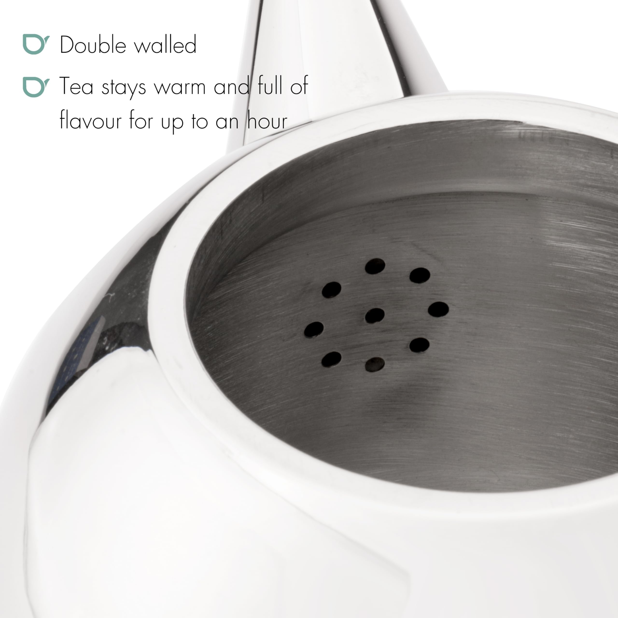 Bredemeijer Minuet Santhee Teekanne, acero inoxidable, acero inoxidable, 1,4 l