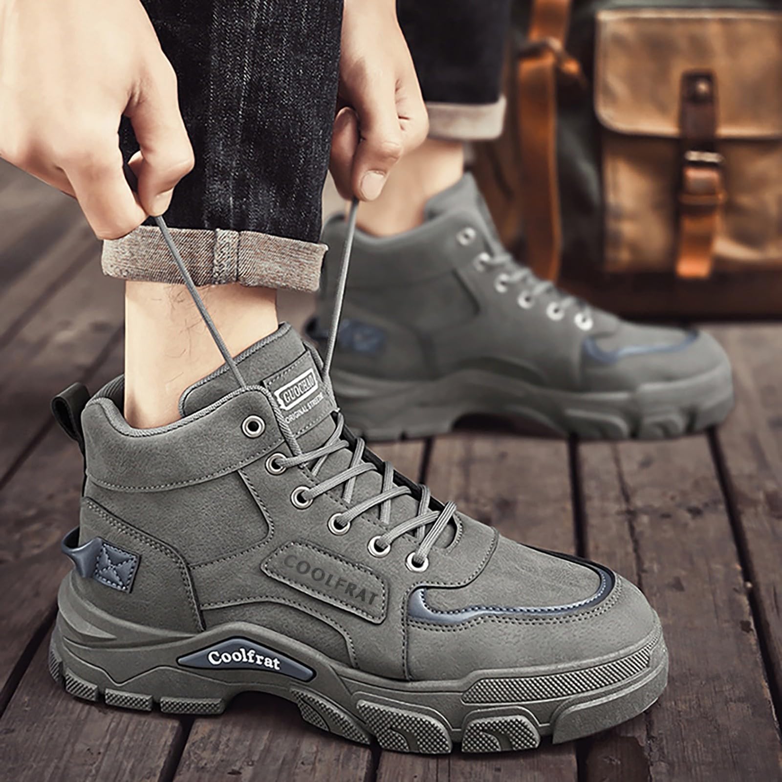 Sneaker Atmungsaktive Herren Trekkingschuhe Sommer Wanderschuhe High-Top