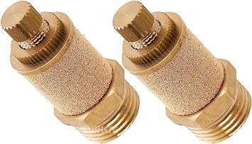 Vixen Air 1/2" NPT Dump/Slowdown/Silencer Flow Control Valve For Suspension - Bundle of two fittings VXA4012-2