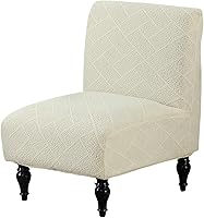 Vista 34 de HAOYONG - Funda de silla sin brazos de acento, funda elástica para silla deslizante con estampado, fundas protectoras para muebles, fundas