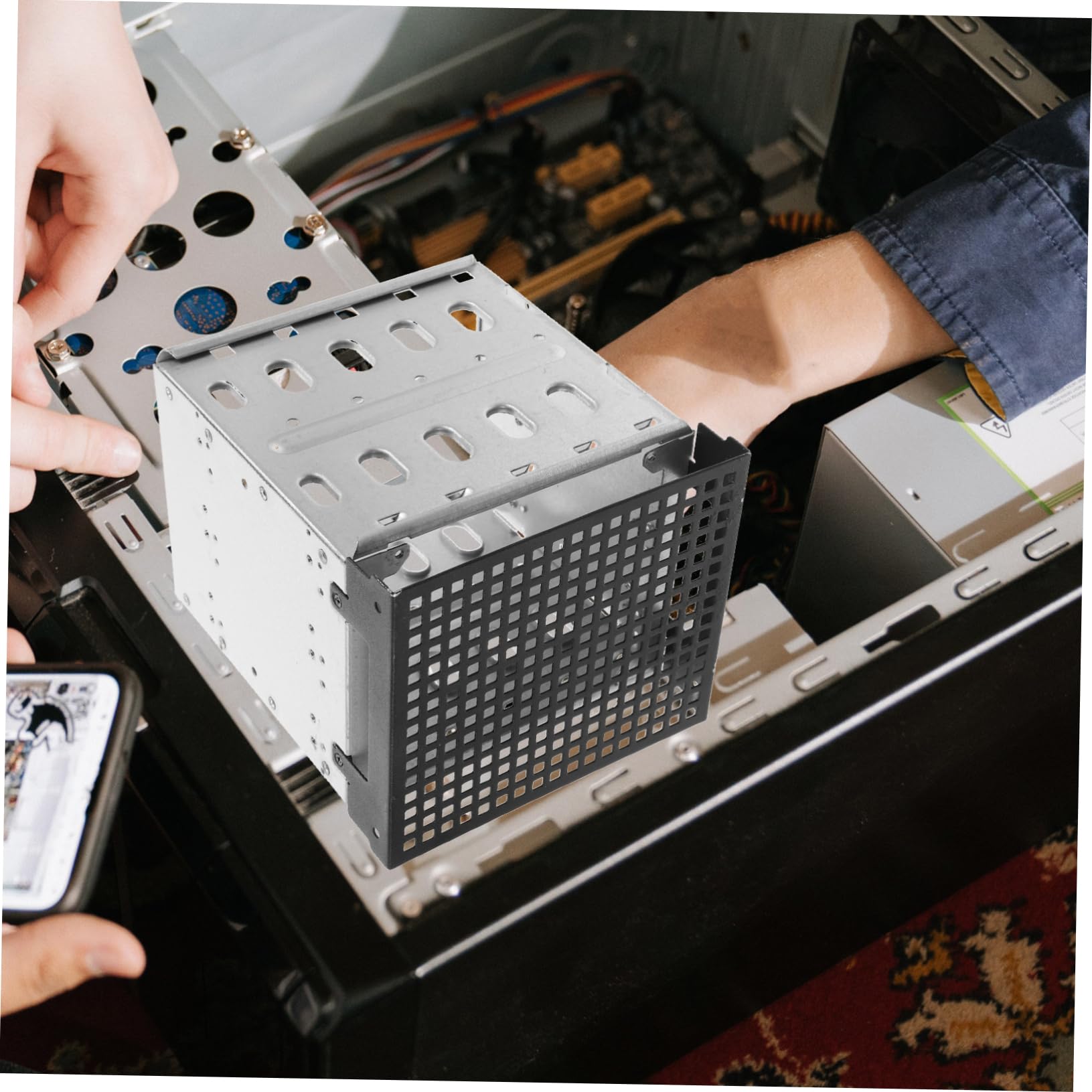 Soporte de Montaje para Disco Duro de 3,5 Pulgadas Multicapa Disipación Térmica para Carcasa de Computadora