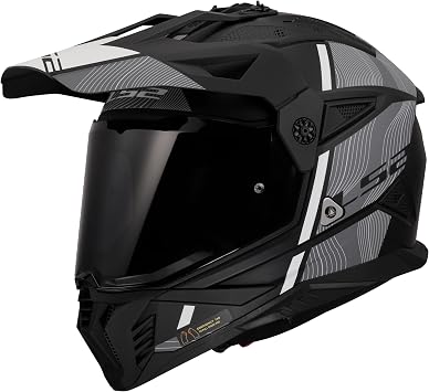 LS2 Helm Fast II Wash MX708 schwarz / wei  Gr e XS | | Quick Release ratelsluiting | PolyCarbonat | geeignet f r Moped/Maxi-Roller/Motorrad/Schaltmoped
