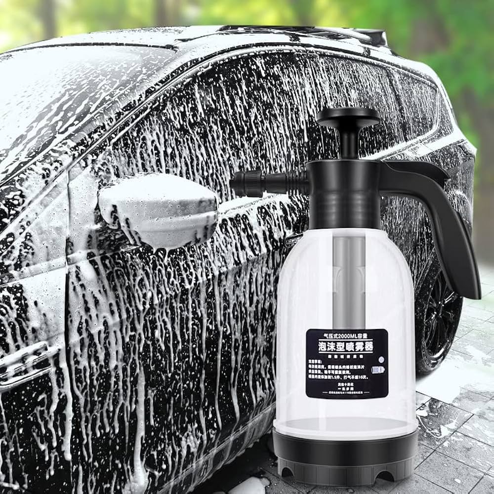 Amazon | ハンディ 高圧洗浄機 泡 噴霧器 2.0L 洗車 電動
