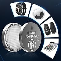 Vista 7 de POWEROWL Paquete de 12 Baterías CR2032 de Alta Capacidad - Reemplazo de Batería CR2032 de Litio 3V para Apple Airtag, Llavero, Control Remoto