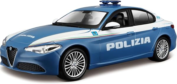 BBURAGO - Auto Polizia - Modellino Realistico Auto in Scala 1:43 (Scelta Casuale tra i Modelli Disponibili), Licenza Ufficiale Polizia, Età consigliata 3+ Anni - 3