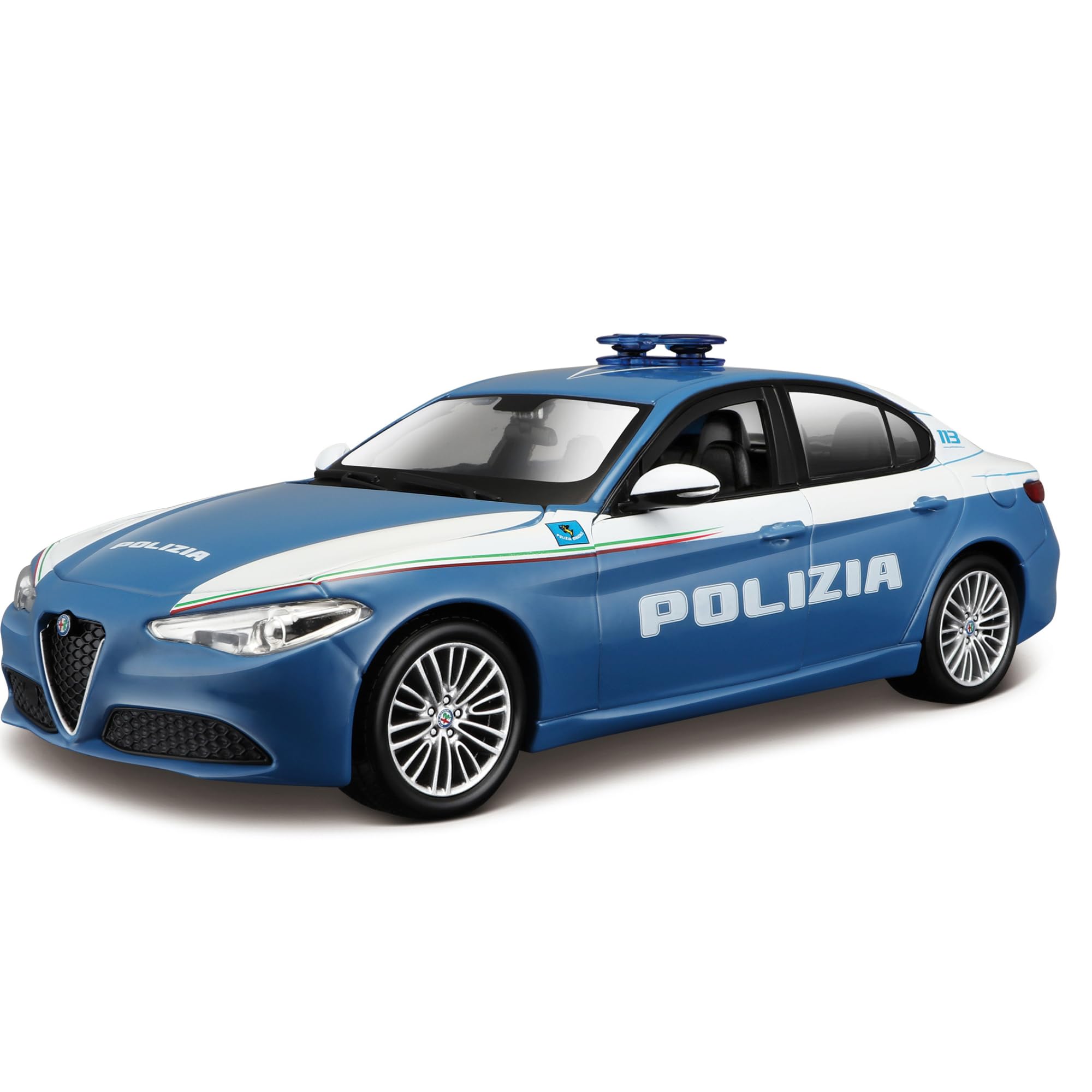 BBURAGO Auto Polizia Modellino Scala 1:43 Licenza Ufficiale, 3+