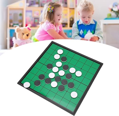 Miniatura 8 de Magnetic Sterling Reversi Juego de mesa de estrategia plegable de plástico para familia, niños y adultos, juego de mesa educativo ligero portátil