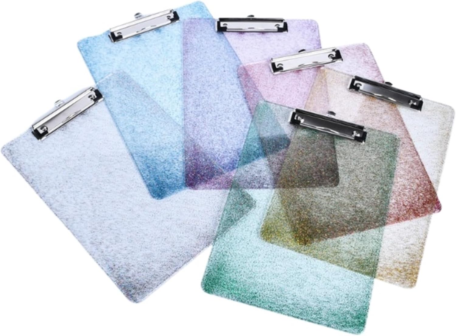 Amazon | クリップボードフォルダー 6パック A4プラスチッククリップボード オフィスや教室用品用 - ブルー | クリップファイル・ボード  | 文房具・オフィス用品 フォルダ A4 6個入りクリップボード プラスチック、アップグレードされたカラフルなフォルダー、丸いエッジとしっかりした作り、収納簡