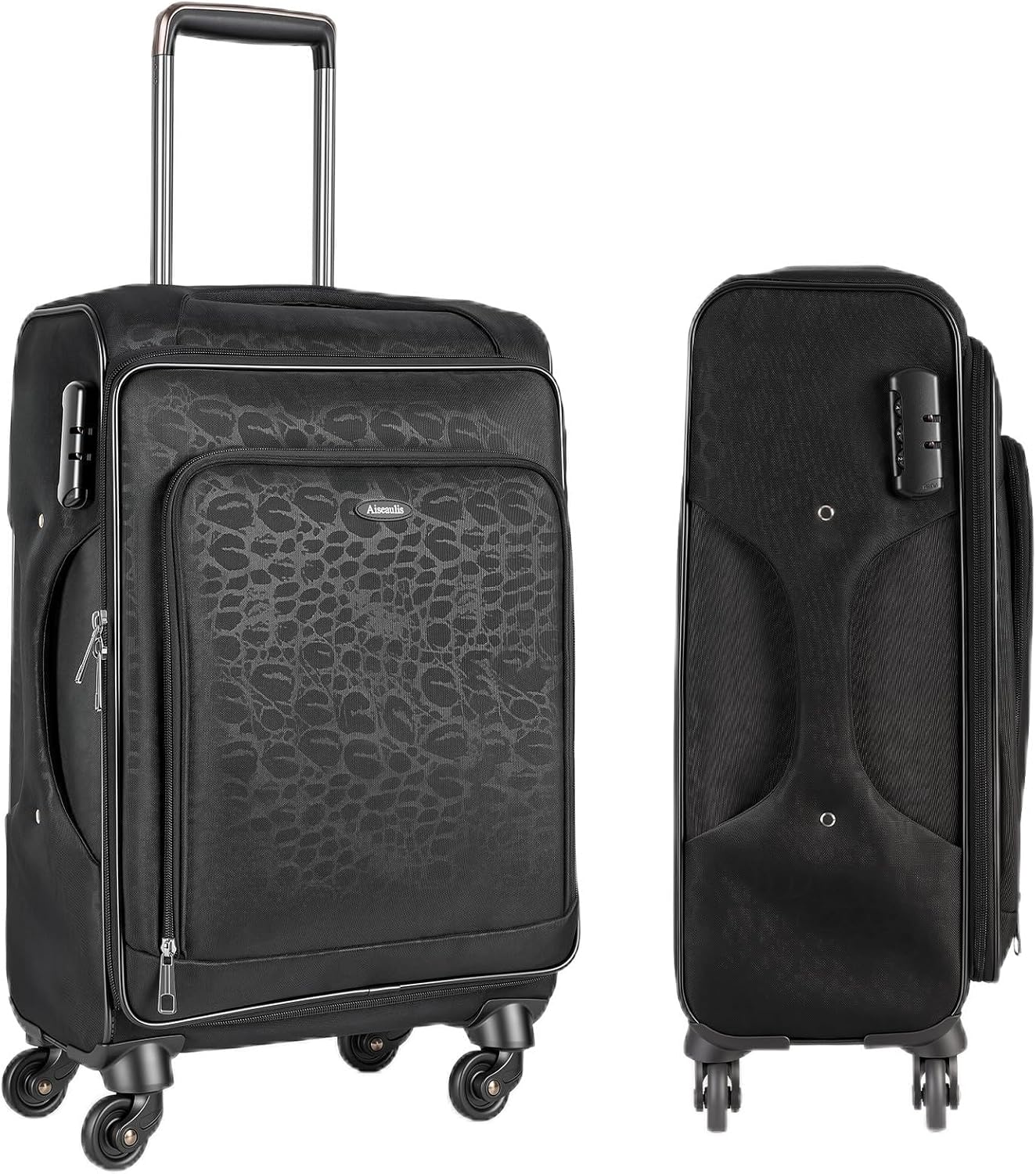 Carry on Luggage 18.1" x 11.02" x 28.3" Airline Approved, 28 Inch Softside Suitcases with Wheels, Carry-on with TSA Lock for Business Trip, Water-Resistant Large Capacity for Men Women