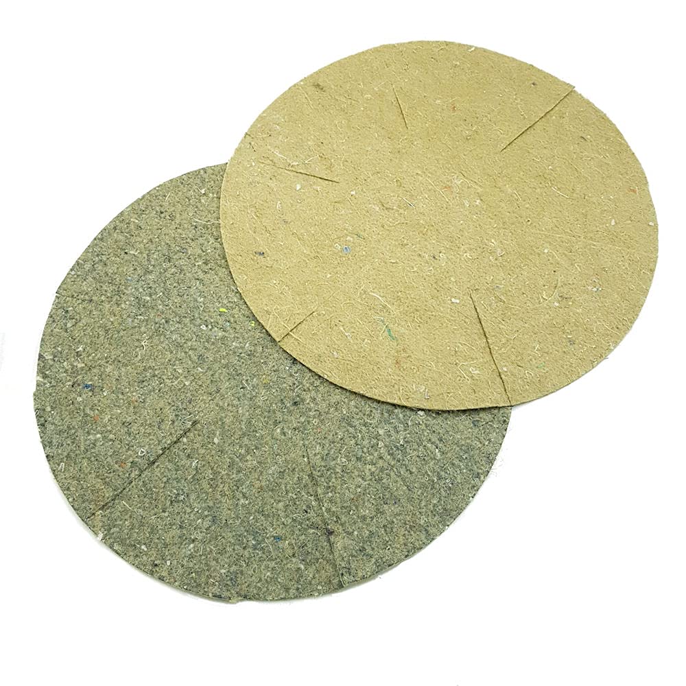 Hanging Basket Liners, Garden Basket Liners - Liners For Hanging Baskets 100% Re-cycled From Natural Jute, Wool & Other Fibres - Home and Garden Basket Liners, UK MADE - 12 Inches, 10 Pack