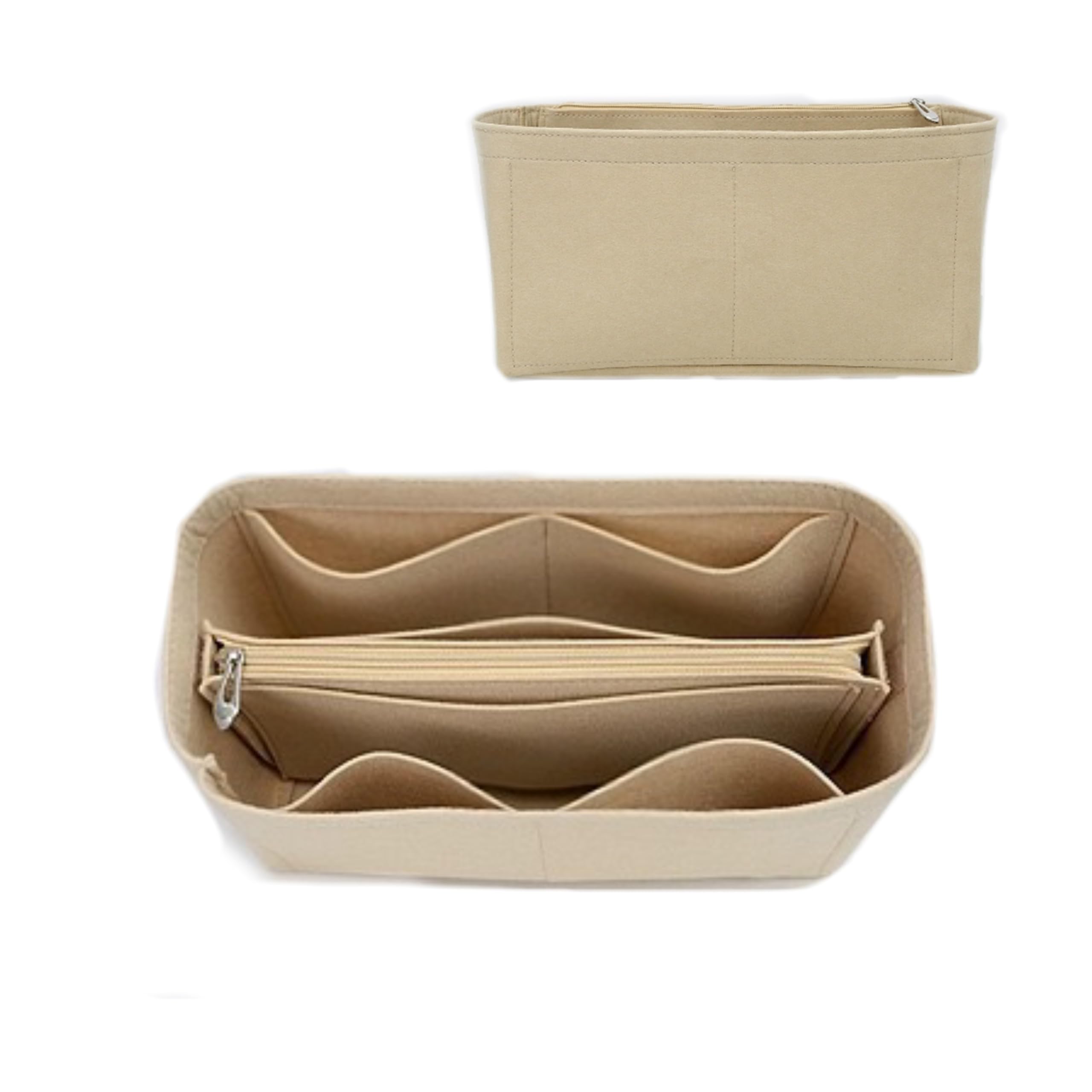 Mausouca Felt Purse Organizer with Zipped Pocket