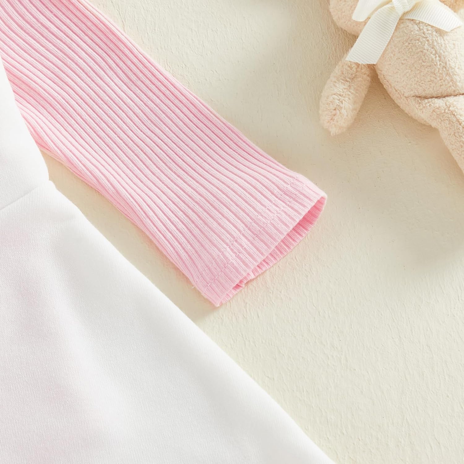 Baby Girl Easter Outfit Long Sleeve Romper Spaghetti Strap Bunny Skirt Dress Cute Newborn Spring Clothes - Image 5