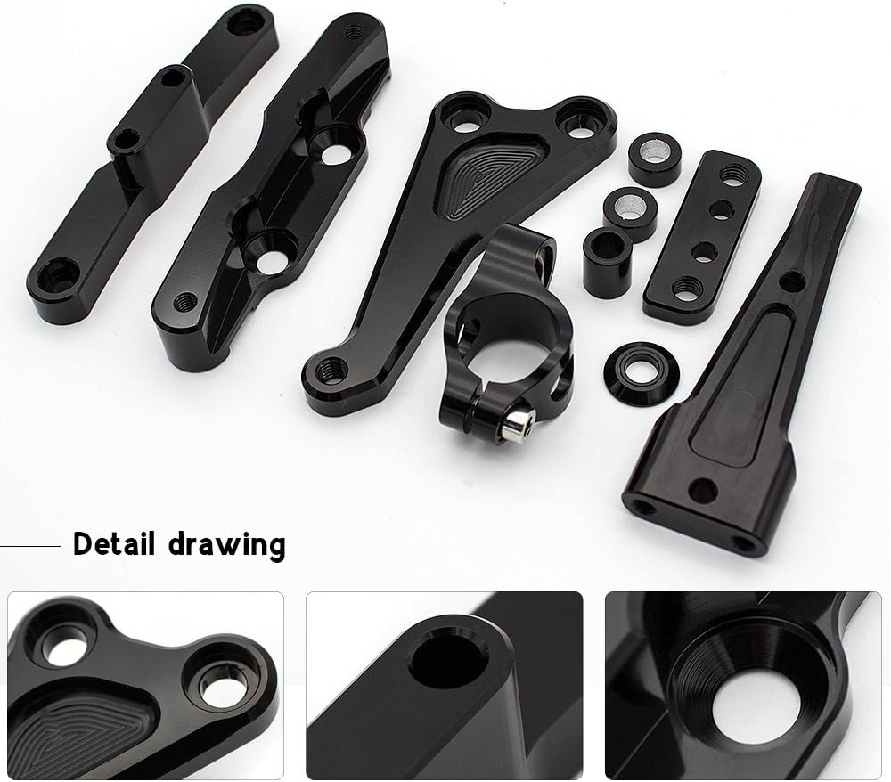 PROCNC Steering Damper Mounting Bracket Stabilizer Adjustablet Fit for CB600F Hornet 2007 2008 2009 2010 2011 2012 2013 2014 2015 2016 2017