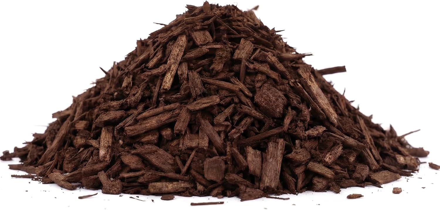 Home And Country USA Mulch for Landscaping, Triple Shredded Brown Mulch for Plants Inspired Organic Ground Cover, 2 Cu Ft Bag for Garden Beds and Borders