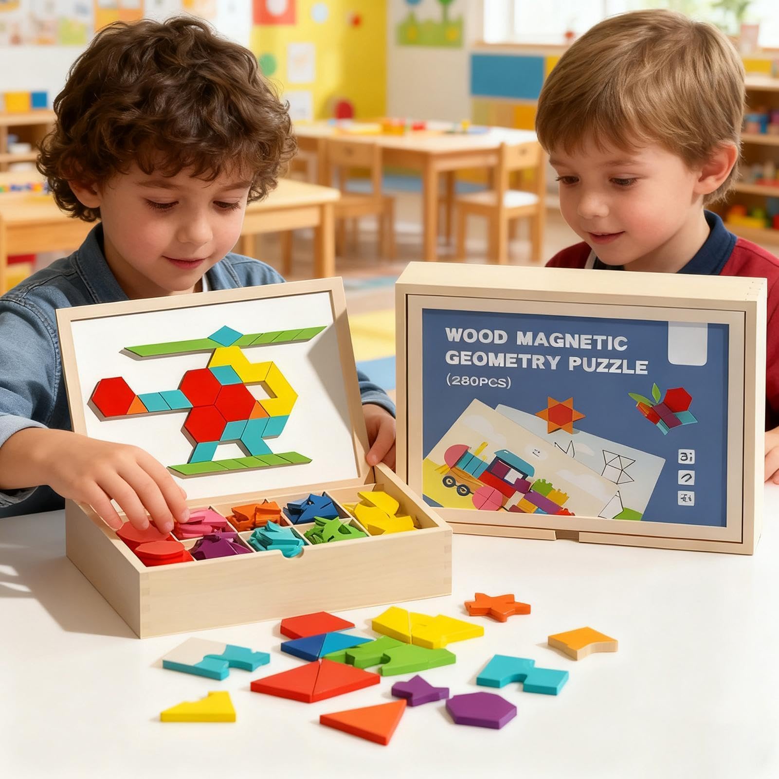 Juego de juguetes de madera para el pensamiento lógico como juego de mesa | Bloques de Construcción Puzzle Juego de Pensamiento Juego de Knobelspiel Para Niñas Adolescentes Niños Hogar Y Viajes