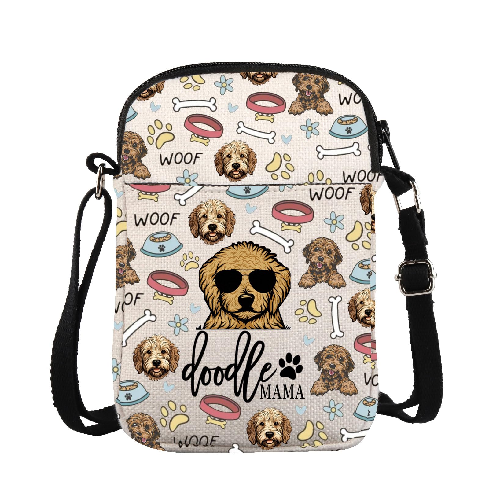 ZJXHPO Golden Doodle Mom Gift Dog Lover Gift Doodle Mama Cross Body Bag Golden Doodle Mom Messenger Bag