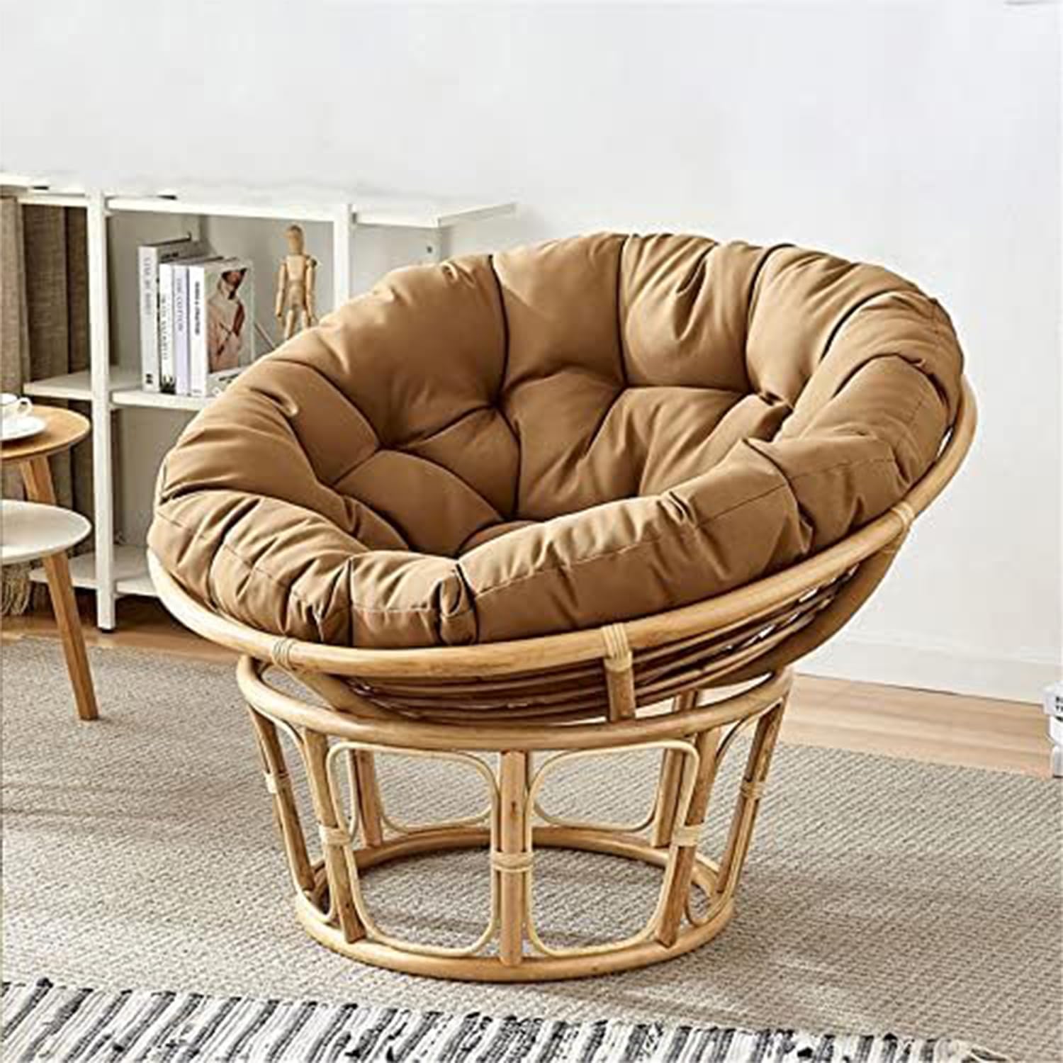 Coussin de chaise rond 90x90 cm épais et doux pour le confort de votre salon ou terrasse