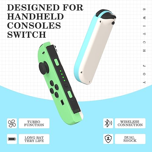 Miniatura 5 de SINGLAND Joy Cons for Switch Controllers, Wireless Joycon Replacement Compatible for Switch Joycons, Left and Right Switch Controller Joycon Support
