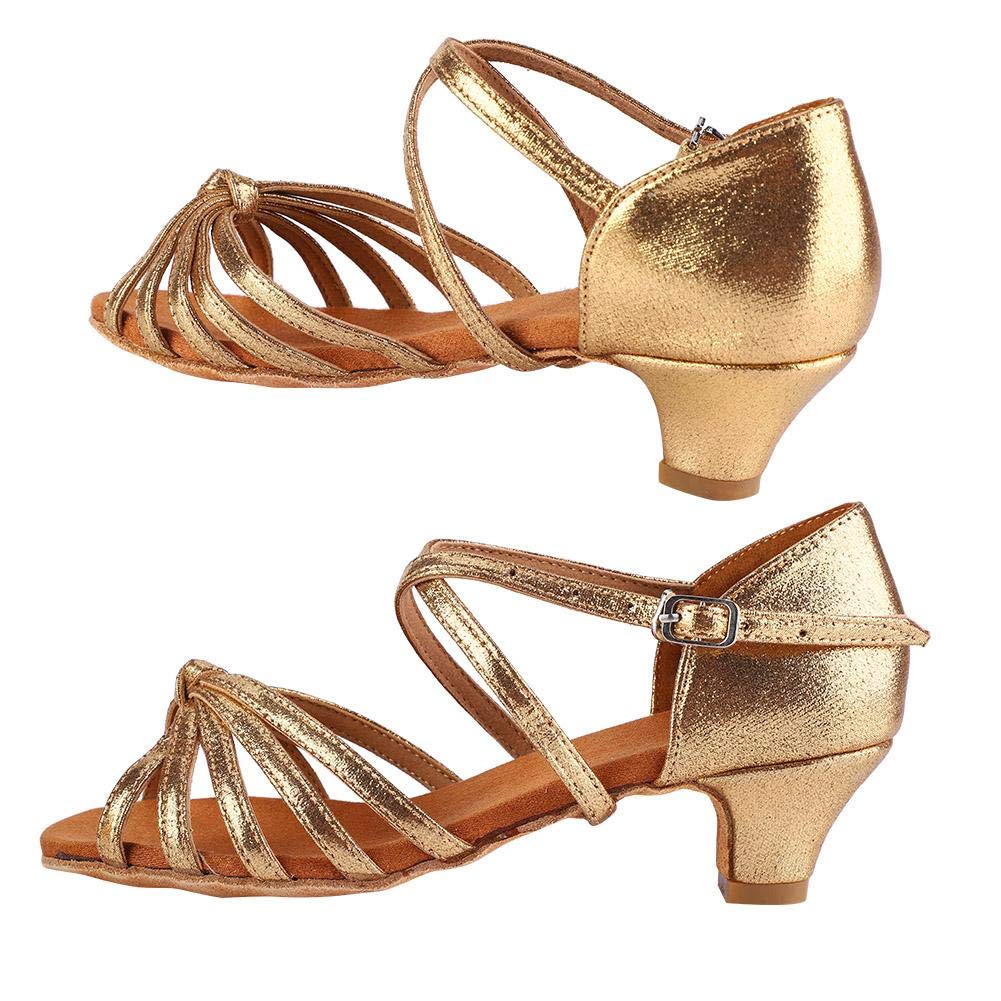 mumisuto Scarpa da Ballo, PU Morbido e Confortevole Scarpa da Ballo alla Moda per Bambina con Tacco Alto 4 cm